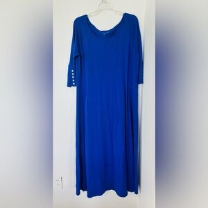 Soft Surroundings Sapphire Pirouette Maxi Dress